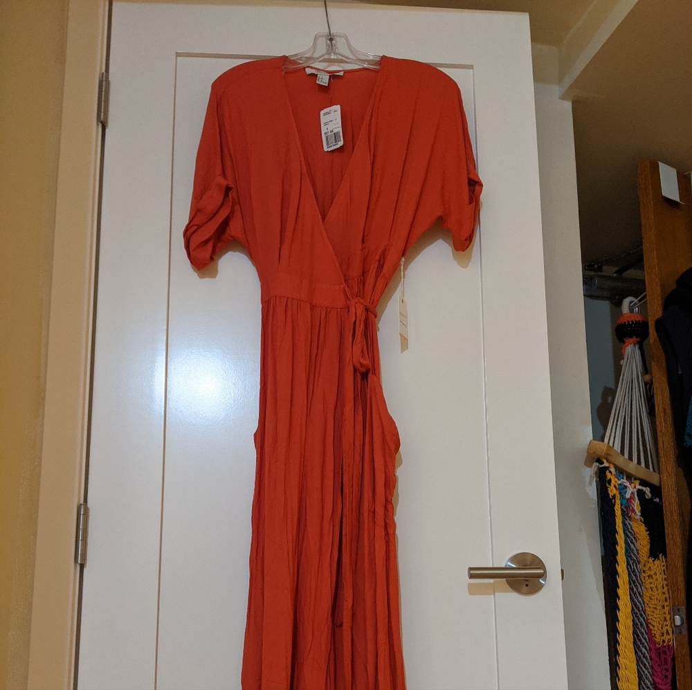 NWT long coral dress